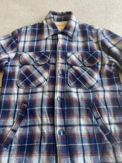 Vintage 70's Big John Fleece Lined Button Up Overshirt