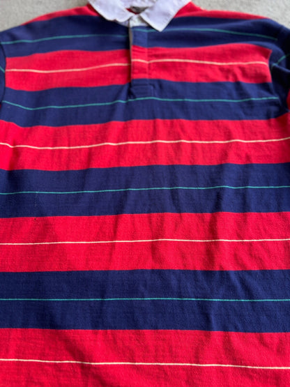 Vintage 90's Chaps Ralphs Lauren Made in Japan Striped Rugby Shirt