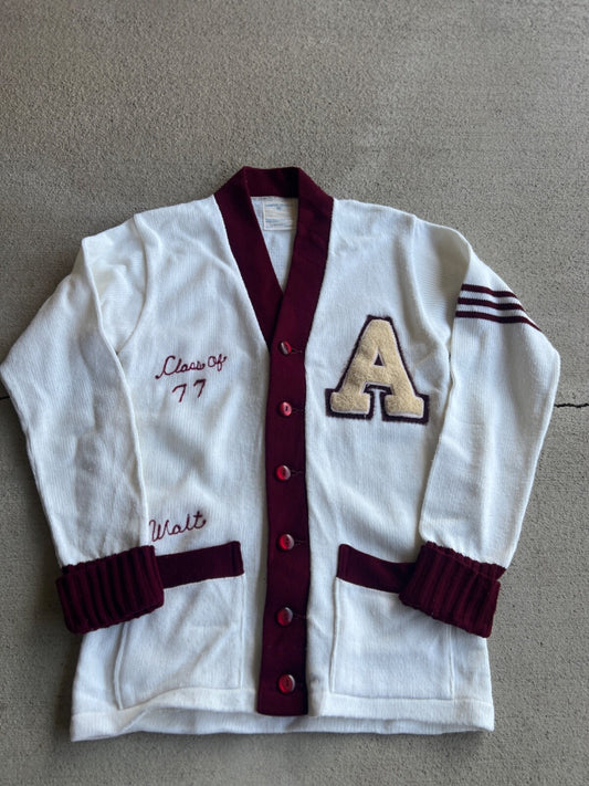 Vintage 70's Champion Letterman Cardigan Sweater
