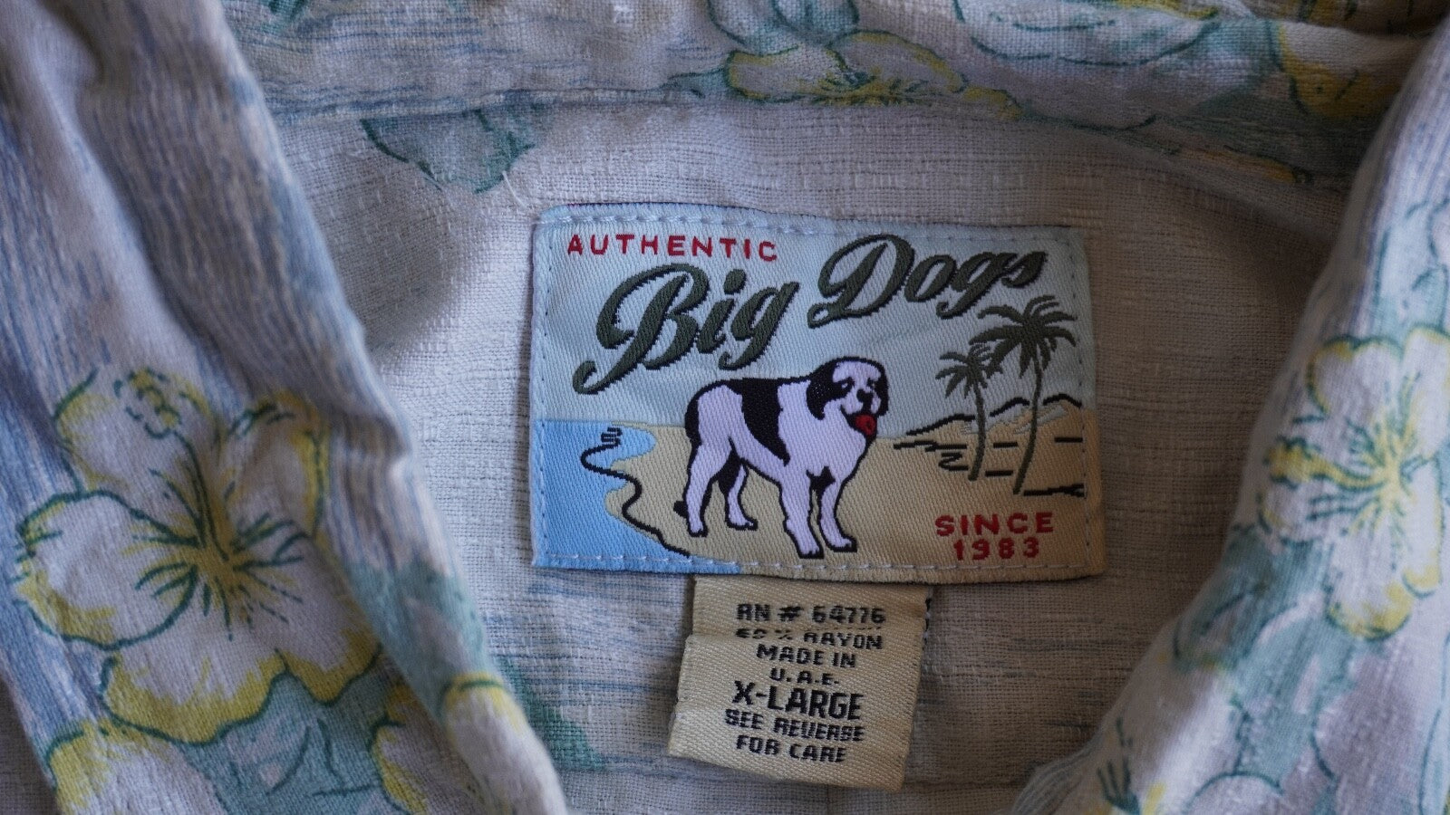 Vintage 90's Big Dog Hawaiian Shirt