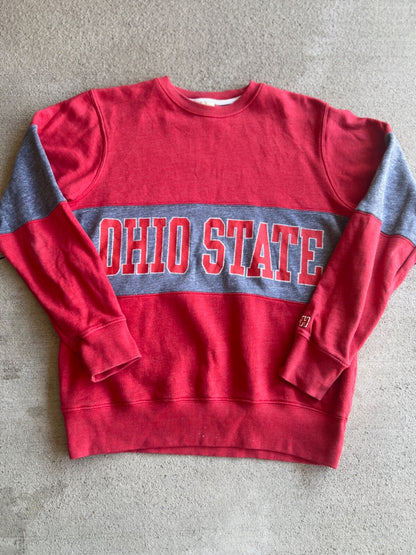 Vintage 80's Homage Ohio State Two Tone Crewneck Sweatshirt