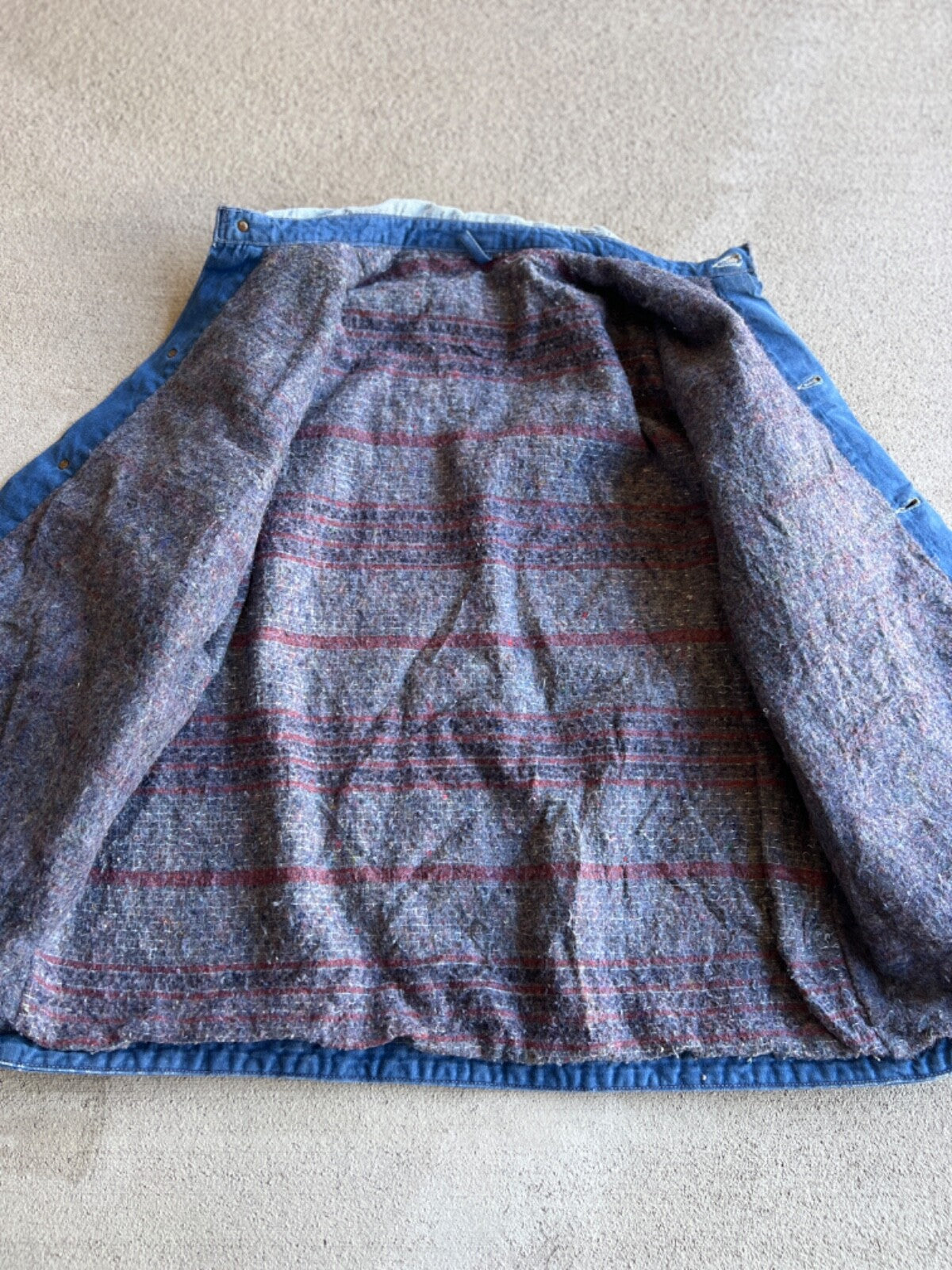 Vintage Wrangler Blanket Lined Denim Chore Jacket