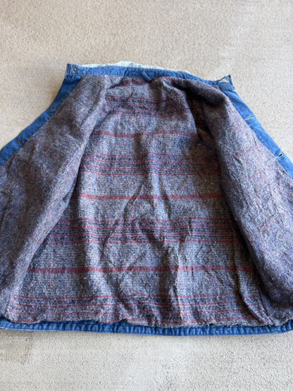 Vintage Wrangler Blanket Lined Denim Chore Jacket