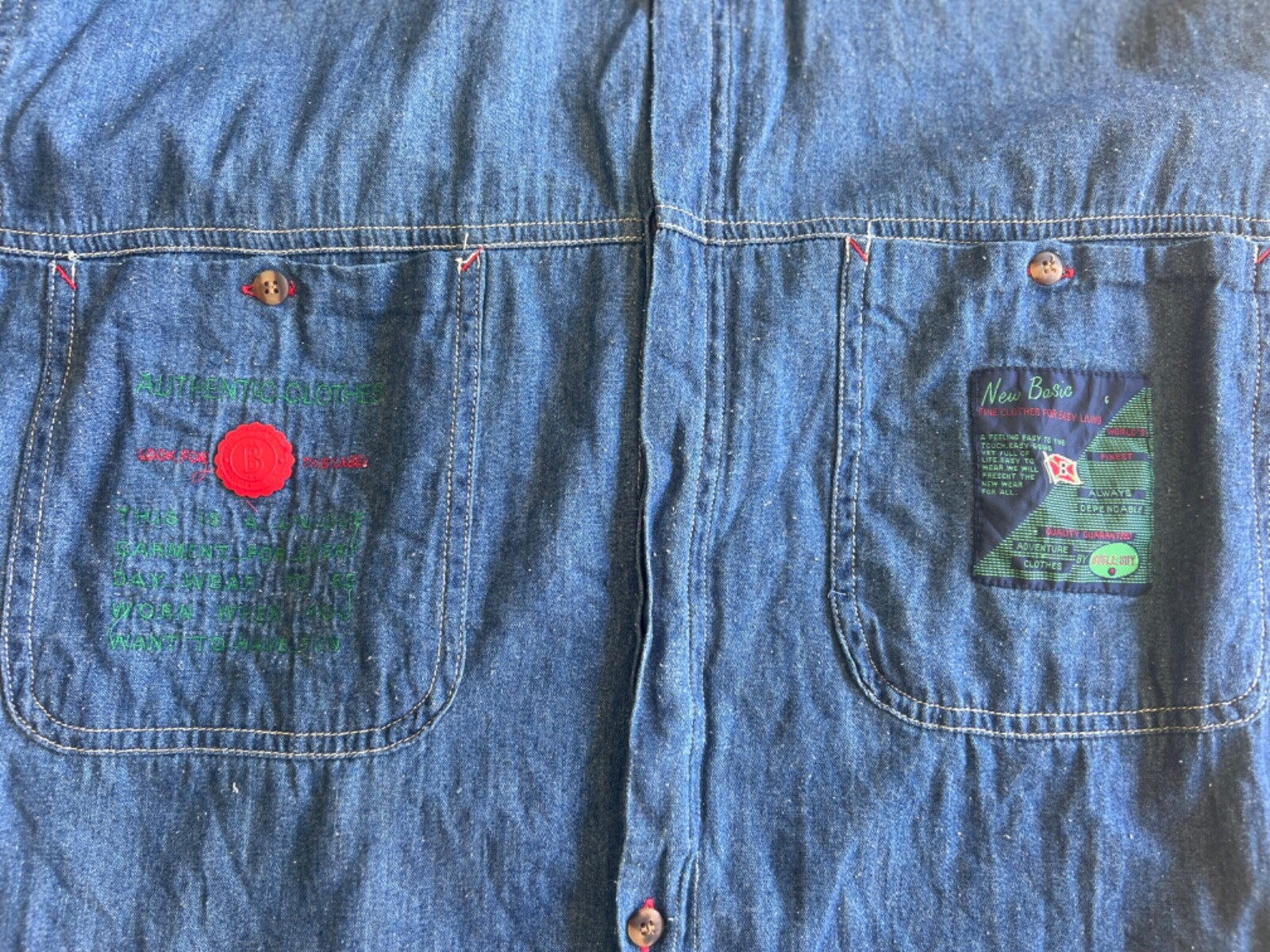 Vintage 90's Bugle Boy New Basics Denim Button Up Shirt