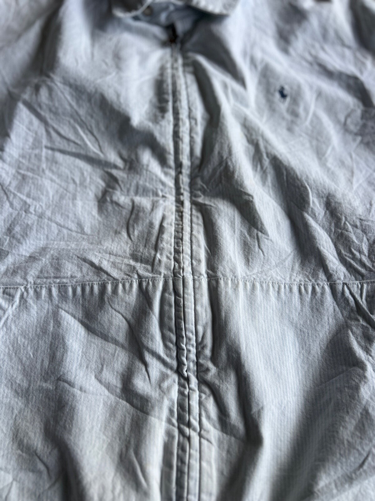 Vintage 90's Polo Ralph Lauren Pinstripe Zip Up Bomber Jacket