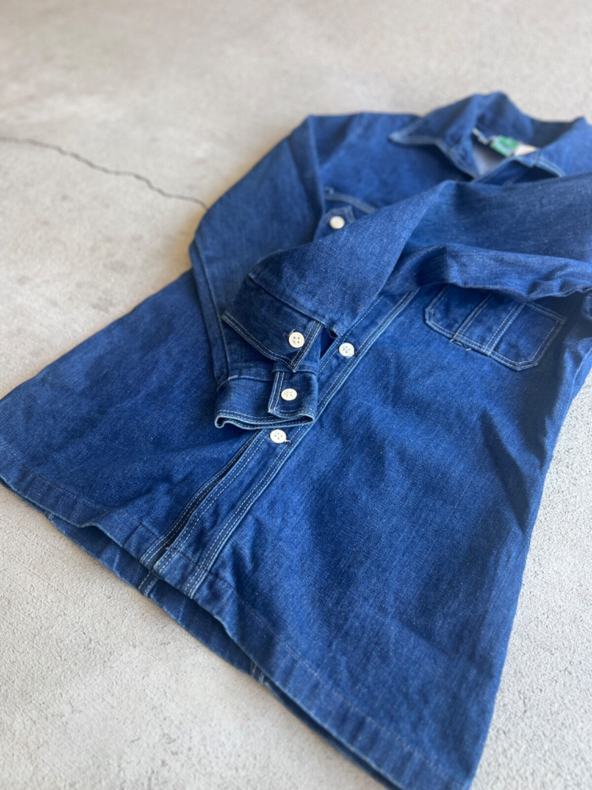 Vintage 70's Women's Wrangler Denim Western Button Up Shirt