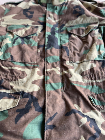 Vintage Alpha Industries Woodland Camo Cold Weather Field Coat