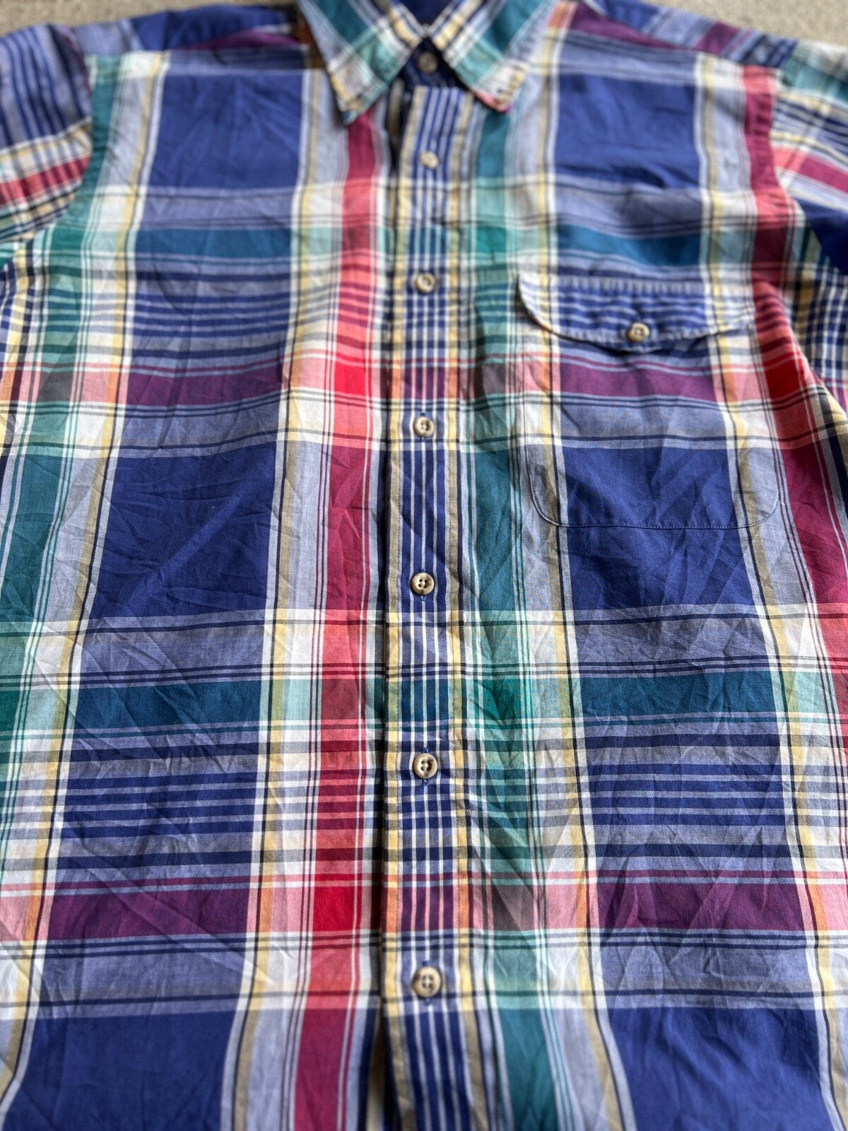 Vintage 90's Gant Fox Hunt Plaid Button Down Shirt