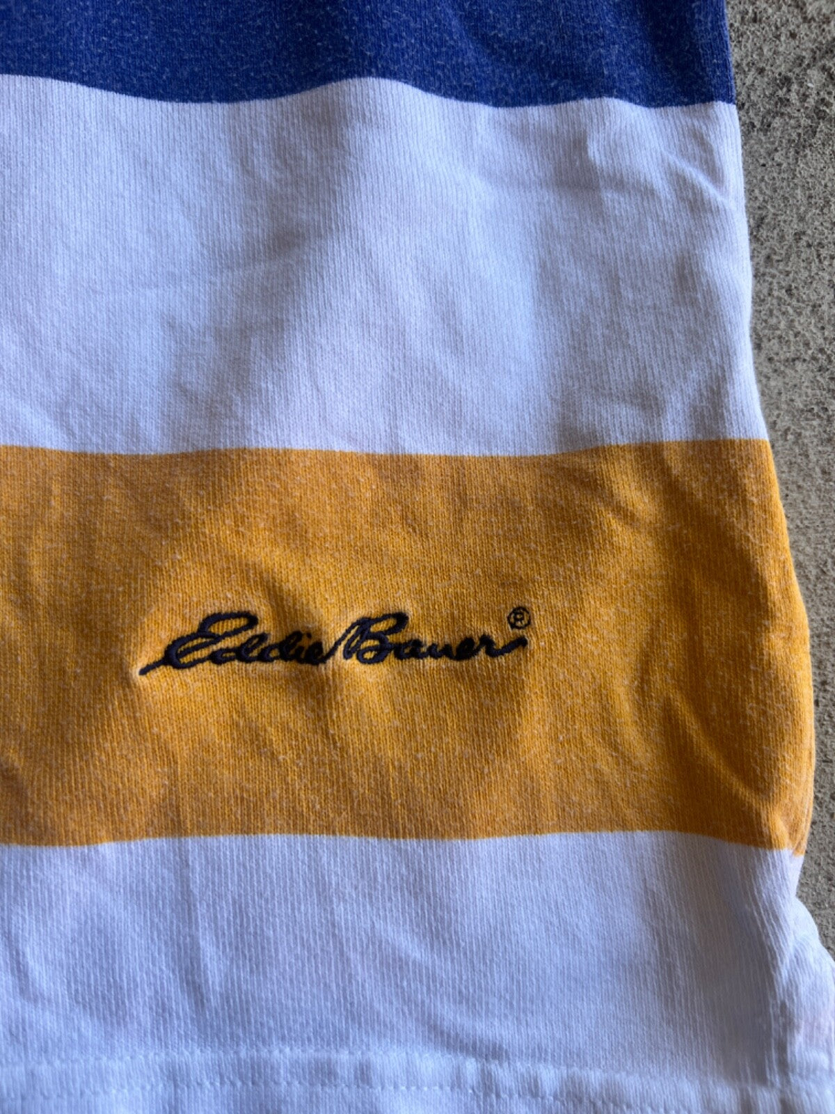Vintage 90's Eddie Bauer EBTEK Striped Rugby Shirt