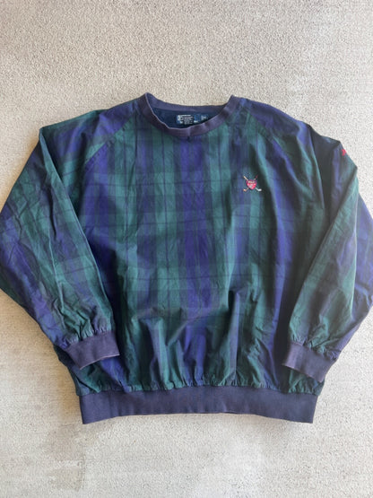 Vintage 90's Polo Ralph Lauren Tartan Golf Pullover Sweatshirt