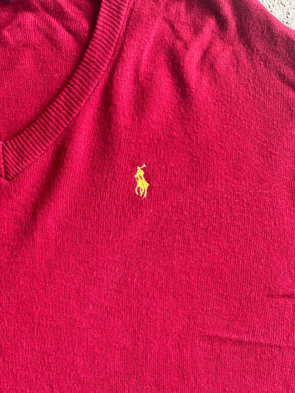 Vintage 90's Polo Ralph Lauren V-Neck Sweater