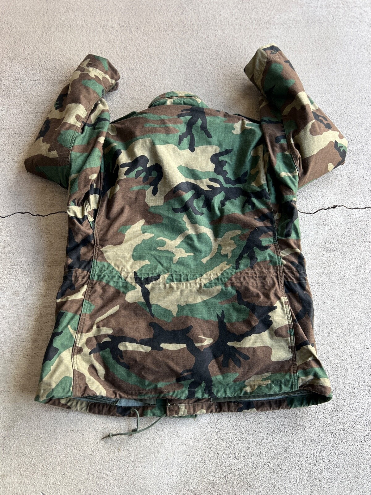 Vintage Alpha Industries Woodland Camo Cold Weather Field Coat