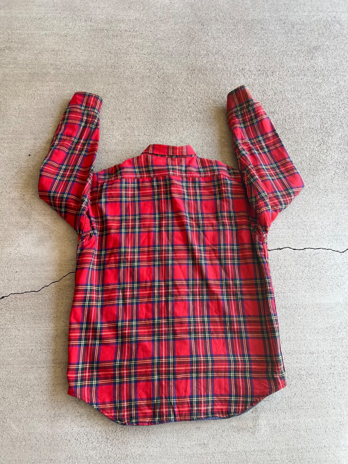 Vintage 80's L.L. Bean Tartan Button Up Overshirt