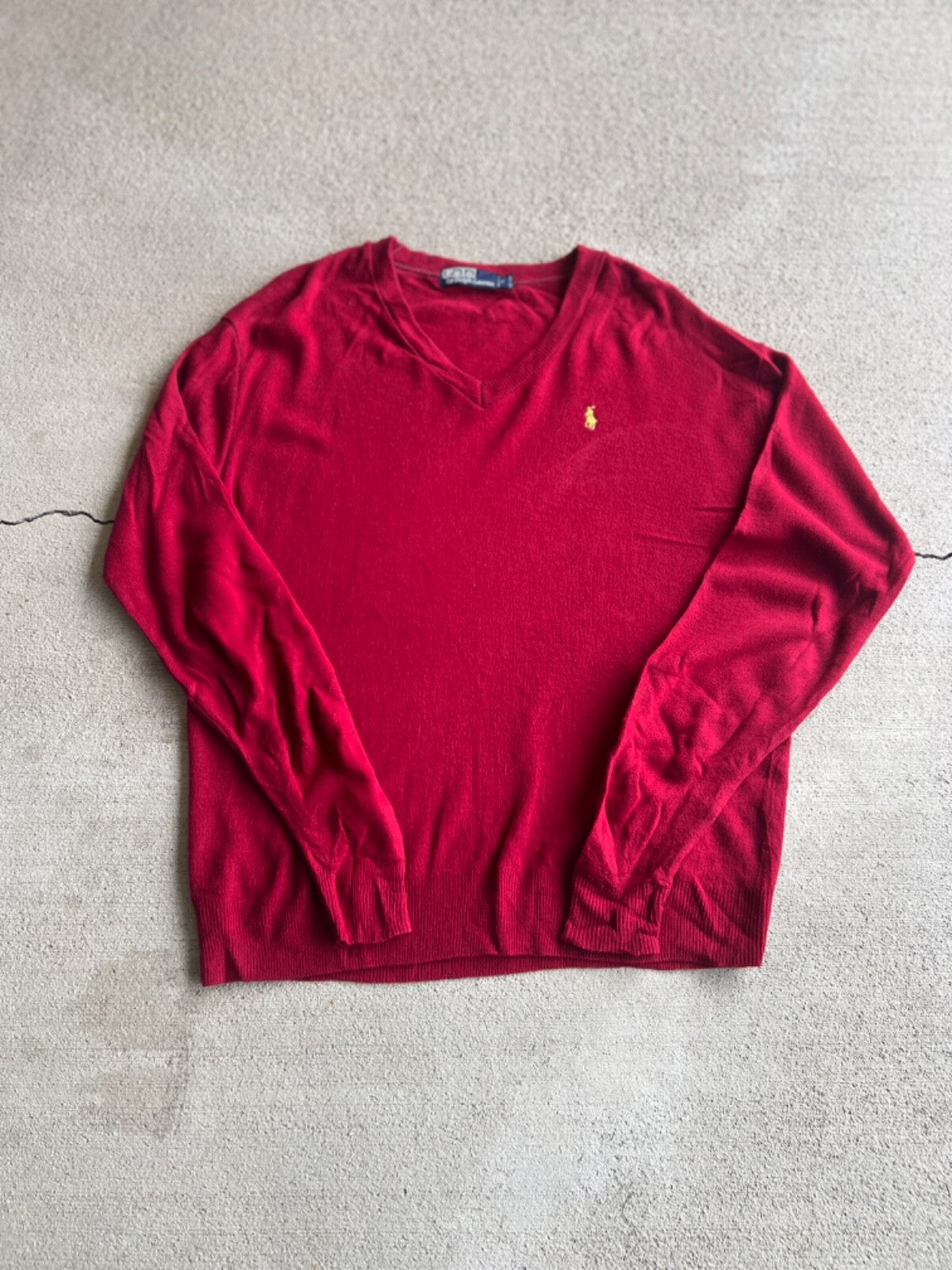 Vintage 90's Polo Ralph Lauren V-Neck Sweater