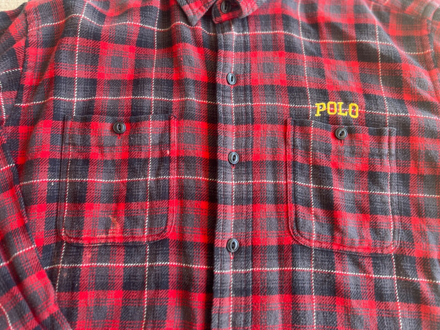 Vintage 90's Polo Ralph Lauren Flannel Button Up Shirt