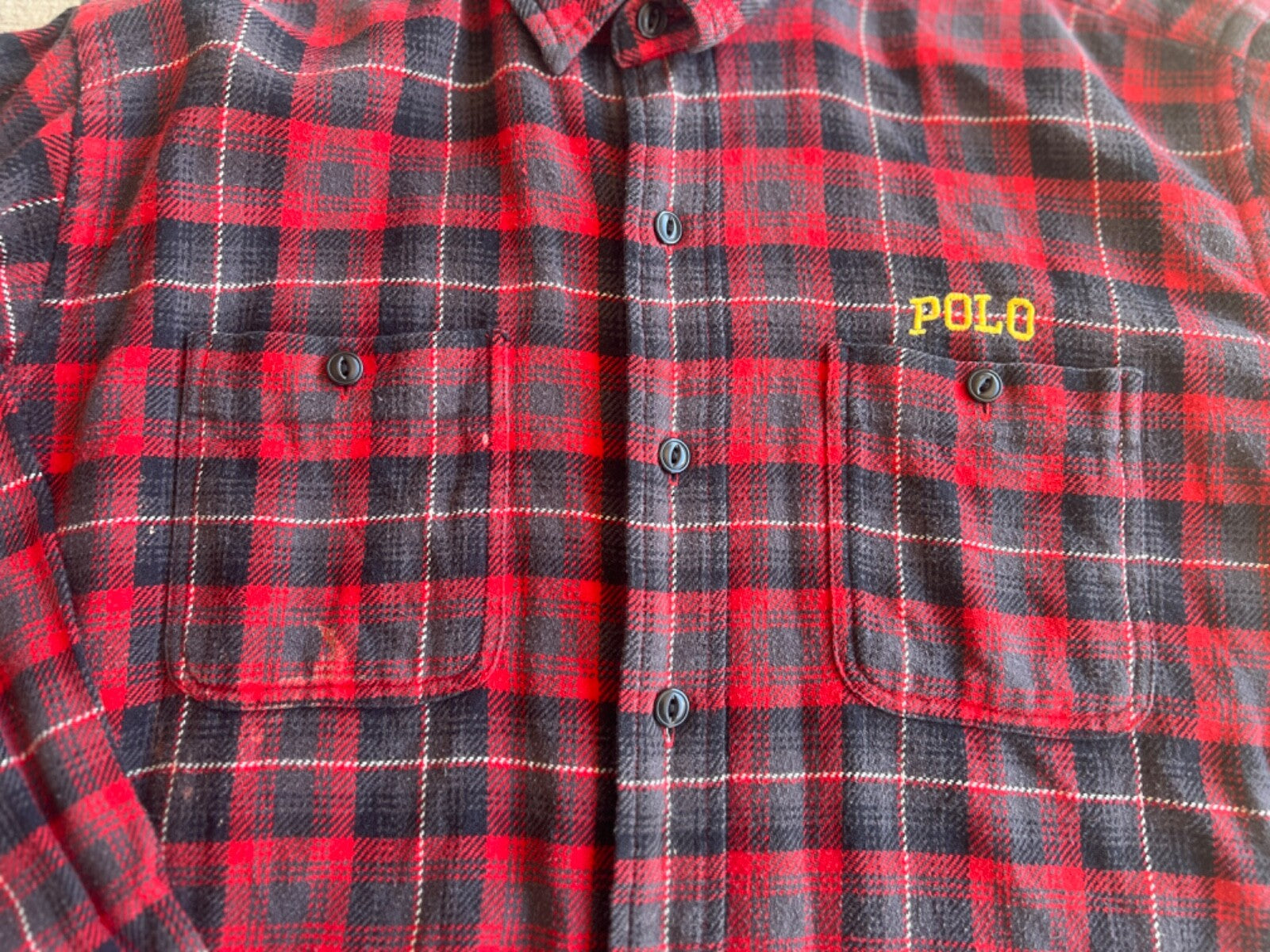 Vintage 90's Polo Ralph Lauren Flannel Button Up Shirt