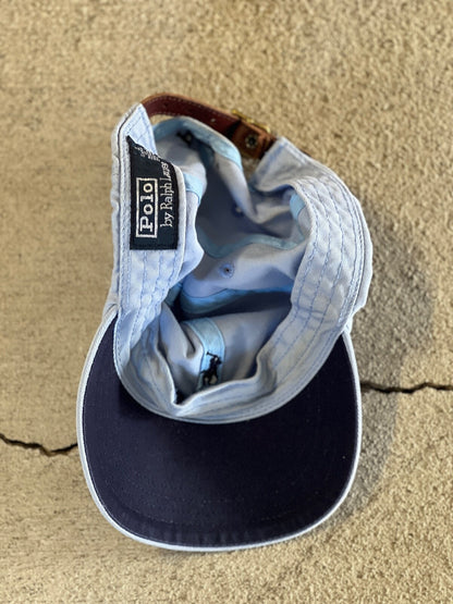 Vintage 90's Polo 5-Panel Pony Adjustable Strapback Hat One Size