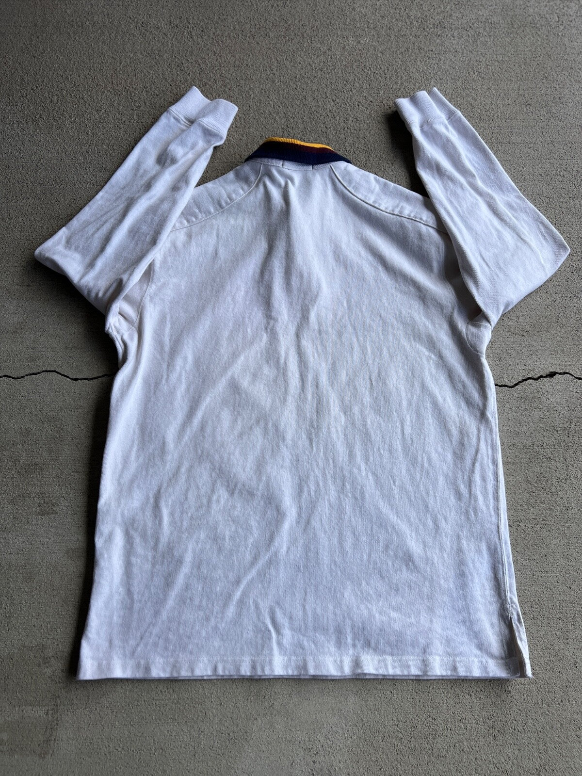 Vintage Y2K Polo Ralph Lauren Striped Collar Rugby Shirt