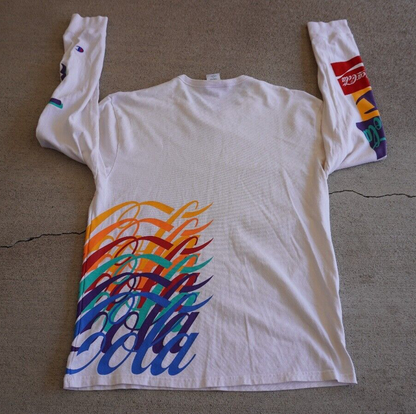 Champion X Coca-Cola Long Sleeve Multi-Colored Graphic Logo T-Shirt