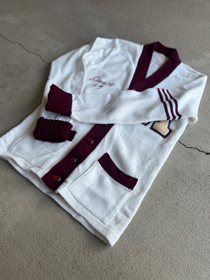 Vintage 70's Champion Letterman Cardigan Sweater