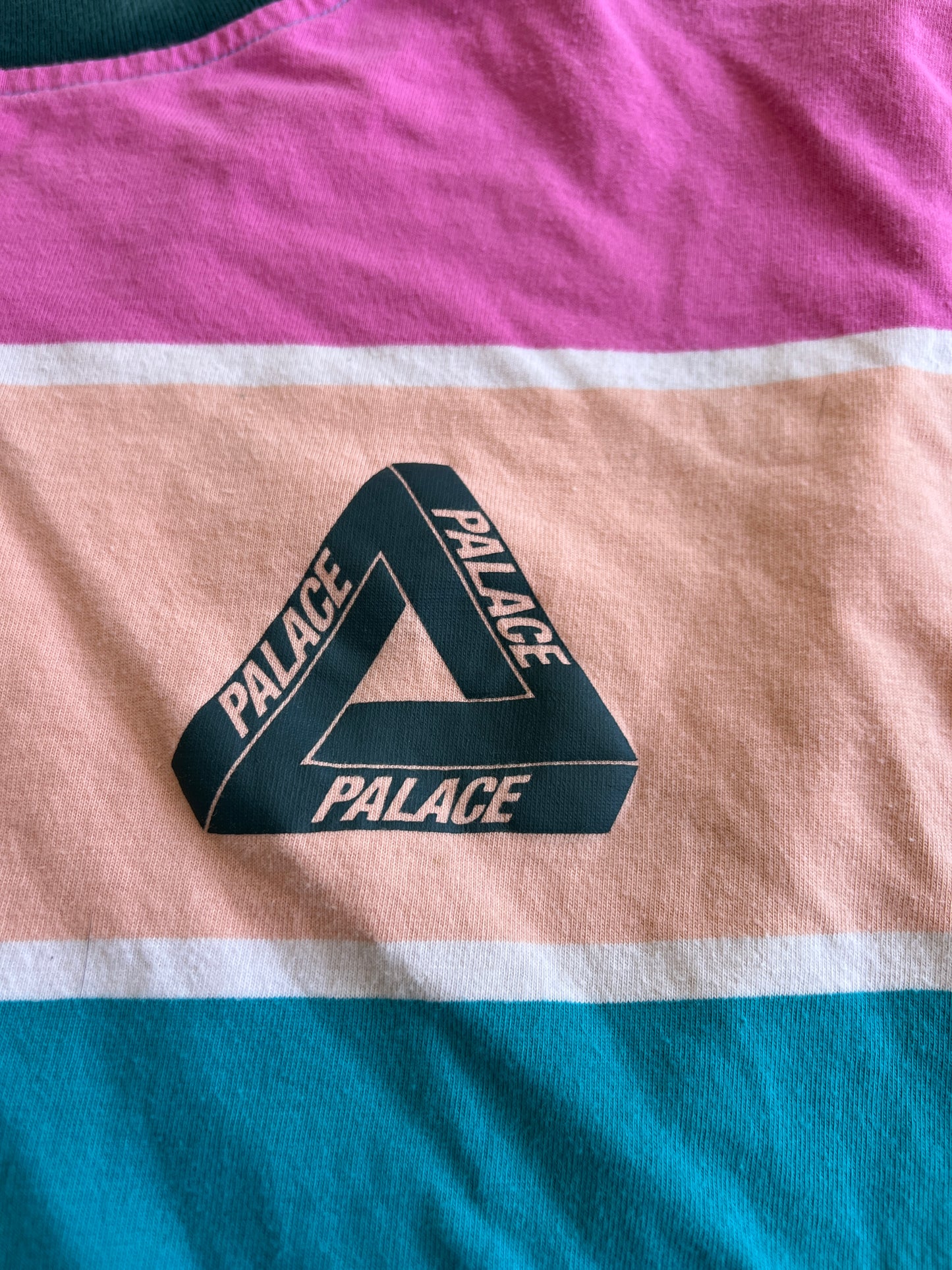 Palace "Wide/On" Stripped T-Shirt