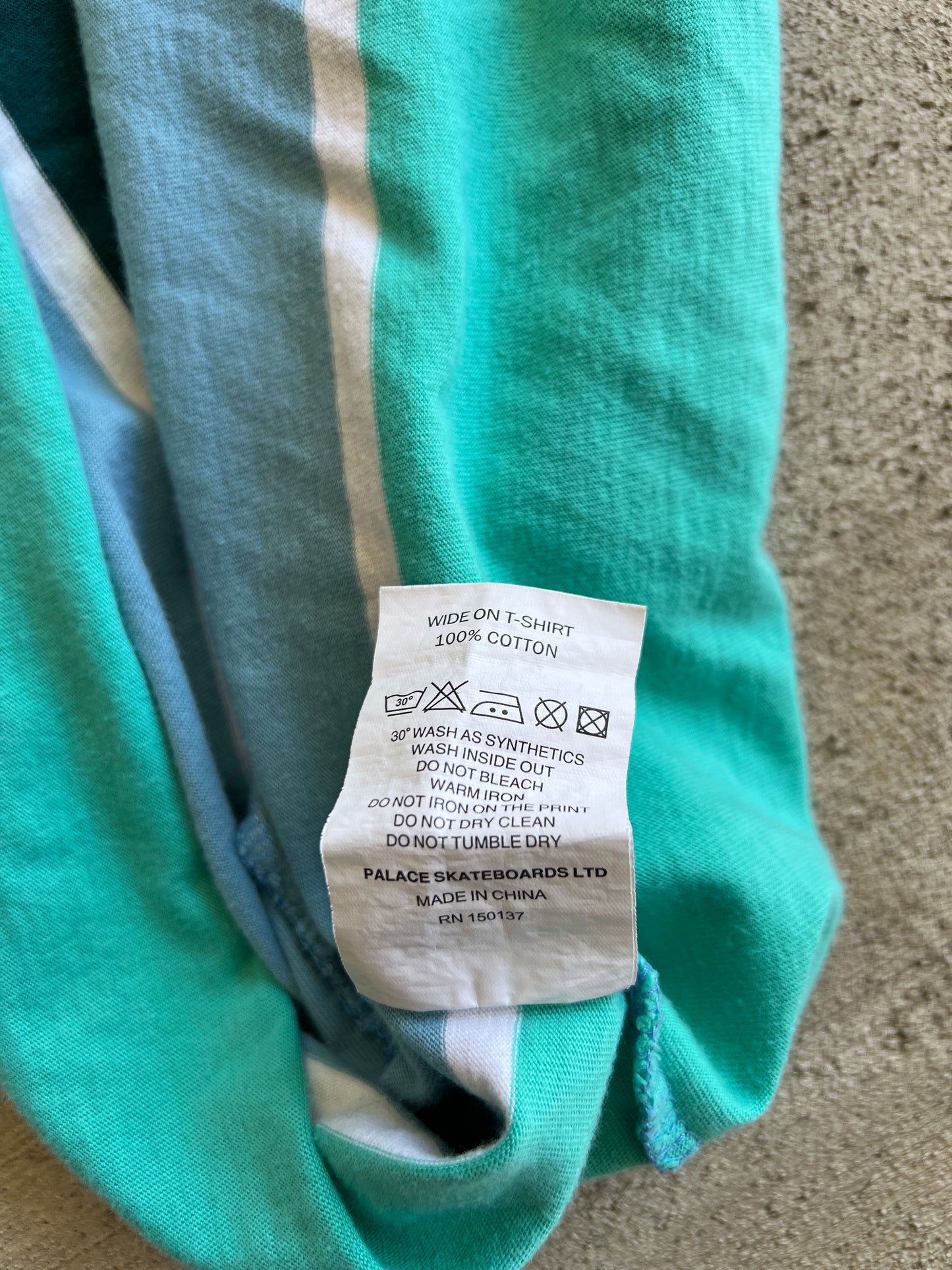 Palace "Wide/On" Stripped T-Shirt